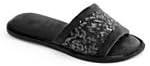 imageDearfoams Sequin Velour SlipOn SlippersBlack
