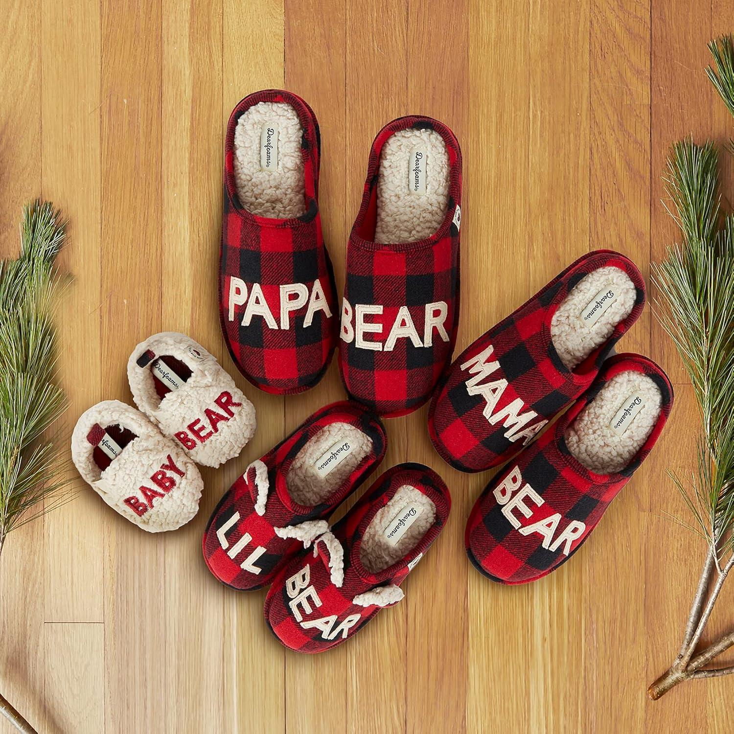 imageDearfoams Womens Mama Bear SlipperBuffalo Plaid