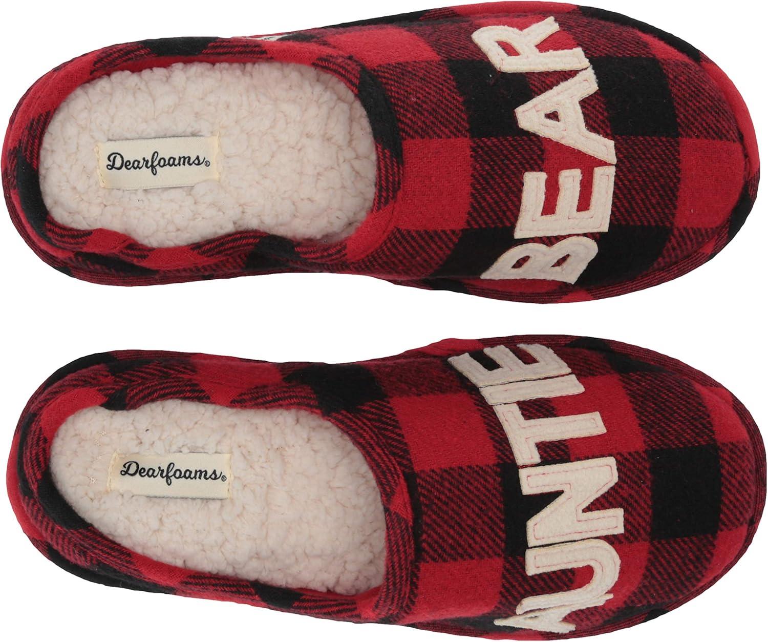 imageDearfoams Womens Mama Bear SlipperBuffalo Plaid