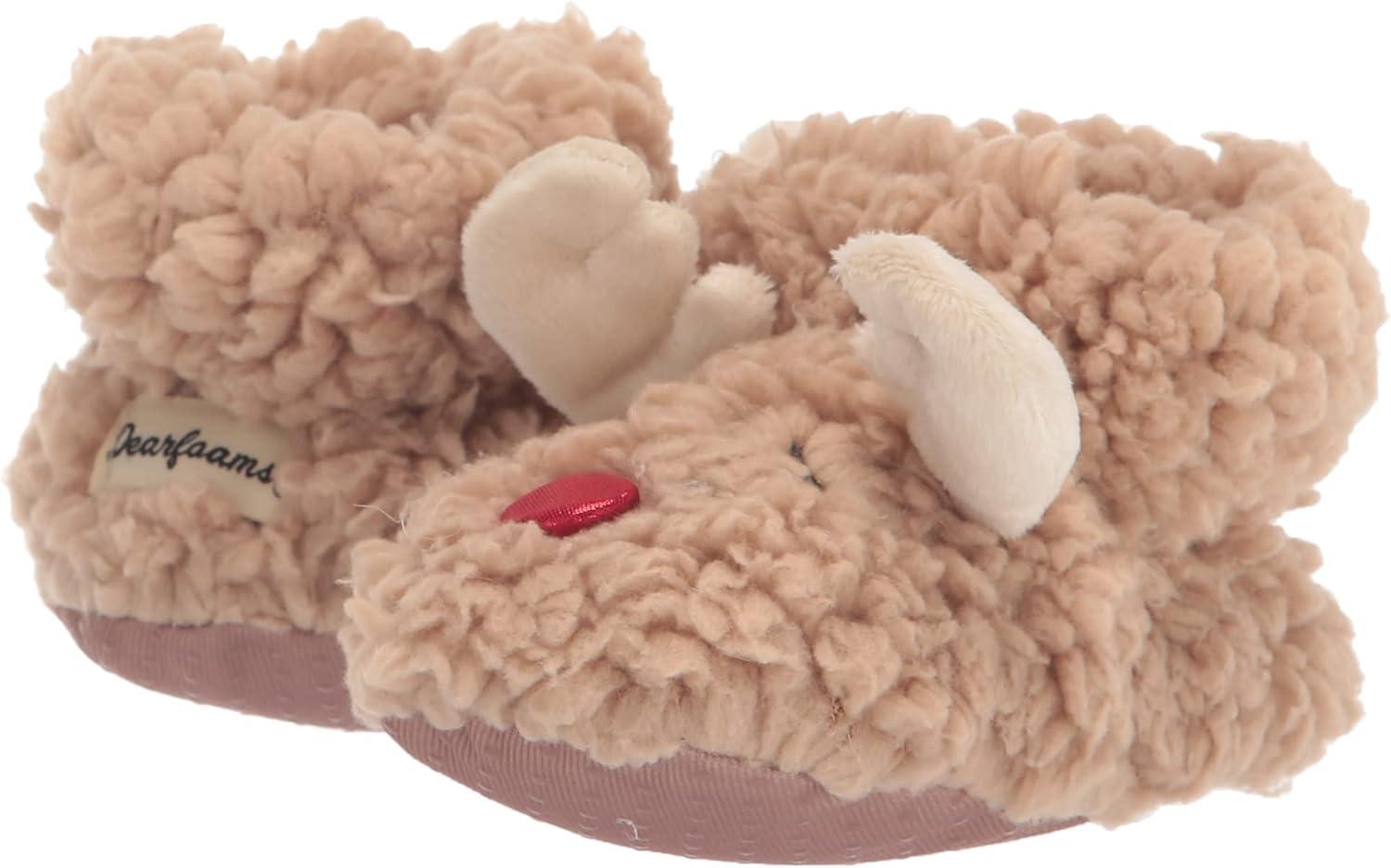 imageDearfoams unisexbaby Matching Family Holiday Christmas Reindeer amp Turkey ScuffBaby Reindeer