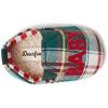 Dearfoams Baby Bear Boys Girls Plaid Memory Foam Slippers(Green Red)