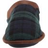 Dearfoams Women’s Clog Slipper(Black Watch Plaid)