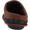 Dearfoams Women’s Clog Slipper(Black Watch Plaid)
