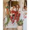 Dearfoams unisex-baby Matching Family Holiday Christmas Reindeer & Turkey Scuff(Baby Reindeer)