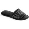 Dearfoams Sequin Velour Slip-On Slippers(Black)