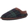 Dearfoams Women’s Clog Slipper(Black Watch Plaid)