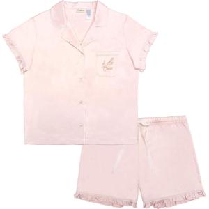 Dearfoams womens 2-piece Standard-fit Pajama Set, Soft & Comfortable Nightwear for Adults(Lotus)