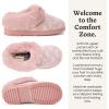 Dearfoams Women’s Memory Foam Cozy Soft House Slippers Gifts for Women Hannah Knit Clog House Shoes(Pink Heart)