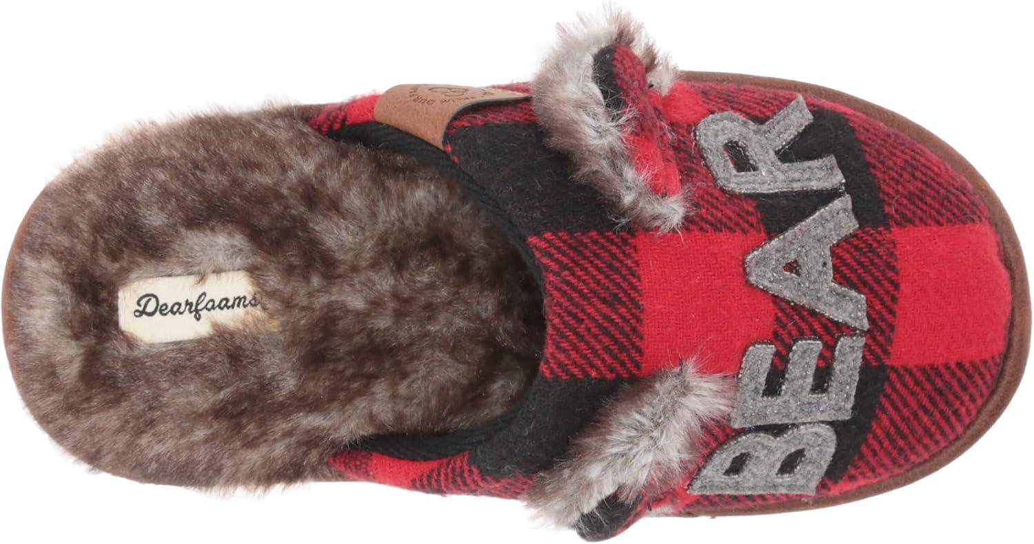 imageDearfoams unisexchild Gifts for Kids Matching Christmas Holiday Lil Bear and Baby BearRed Plaid