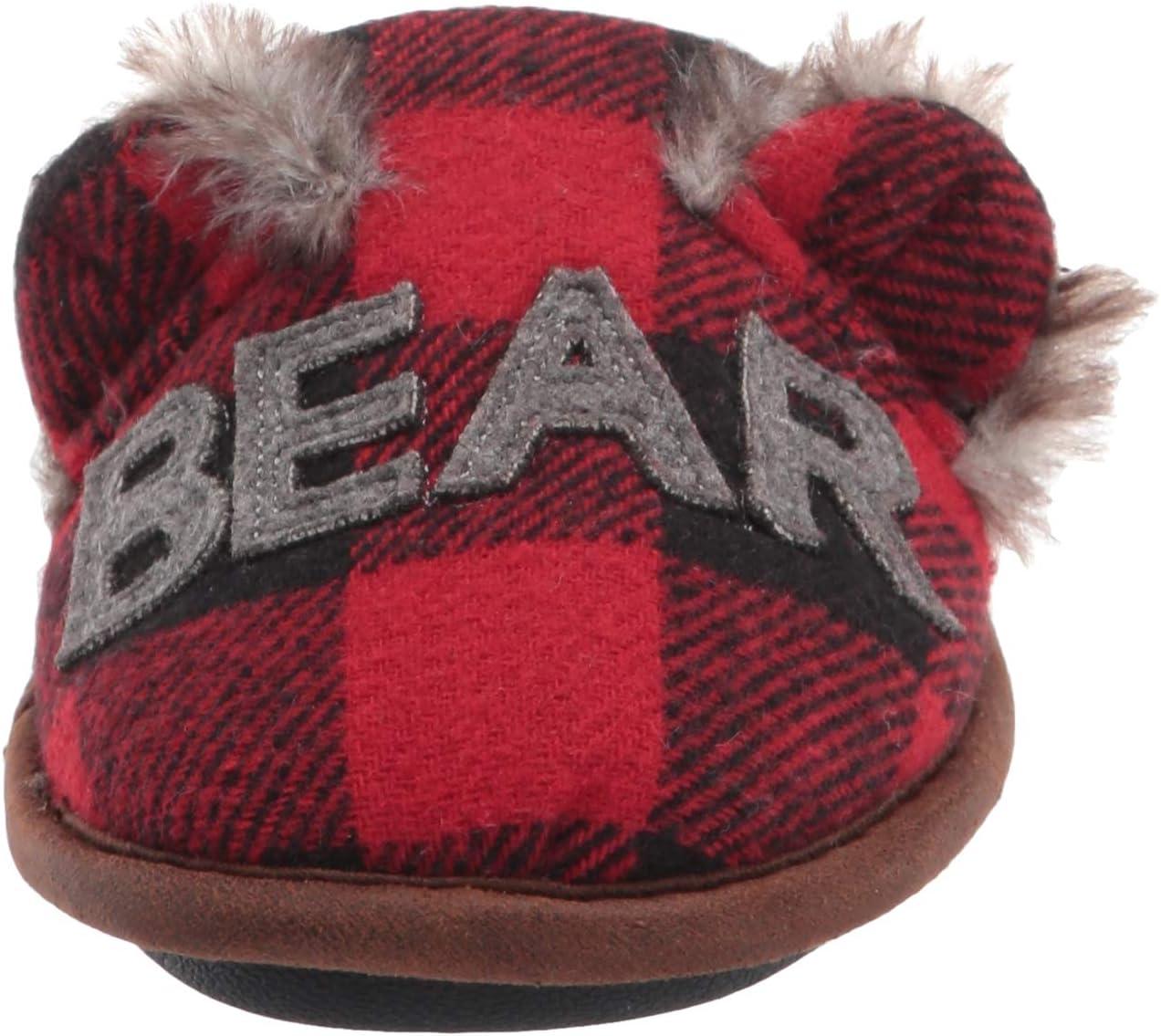 imageDearfoams unisexchild Gifts for Kids Matching Christmas Holiday Lil Bear and Baby BearRed Plaid