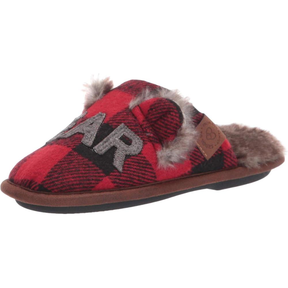 imageDearfoams unisexchild Gifts for Kids Matching Christmas Holiday Lil Bear and Baby BearRed Plaid