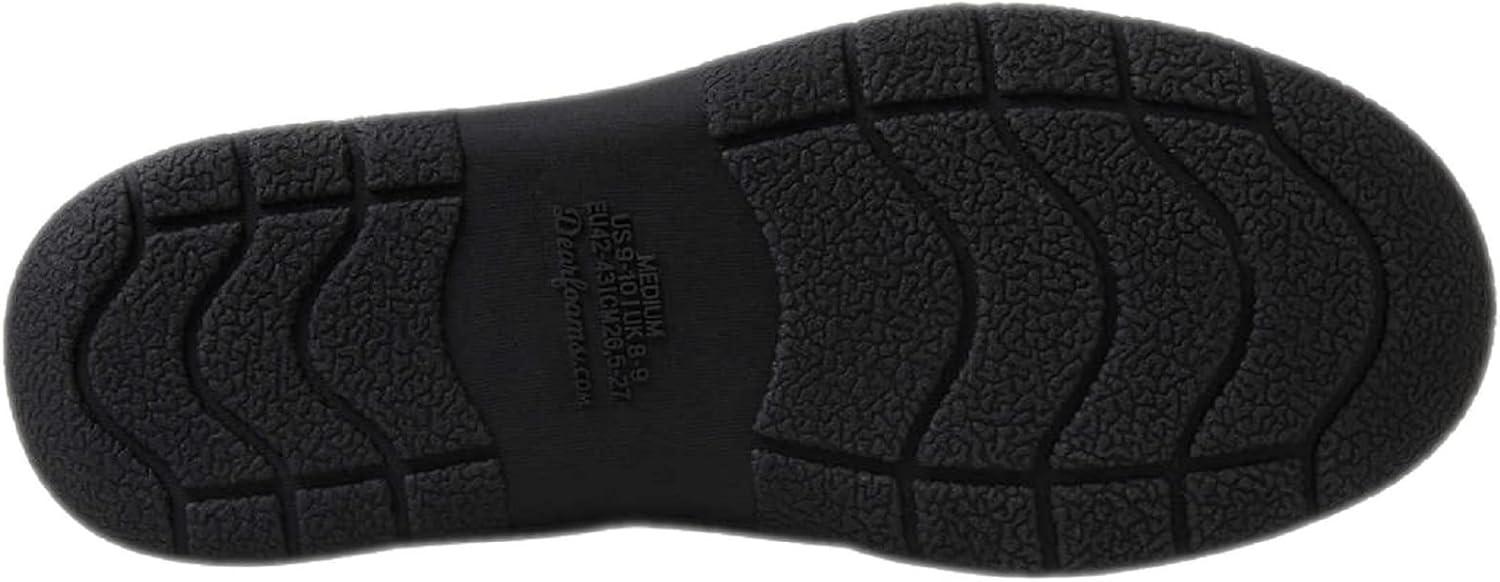 imageDearfoams Mens IndoorOutdoor Breathable Memory Foam Clog Slippers in BlackCharcoal Grey