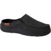 Dearfoams Men’s Indoor/Outdoor Breathable Memory Foam Clog Slippers in Black(Charcoal Grey)