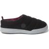 Dearfoams Women’s Kendra Sport Lounge Memory Foam Clog(Black Solid Fleece)