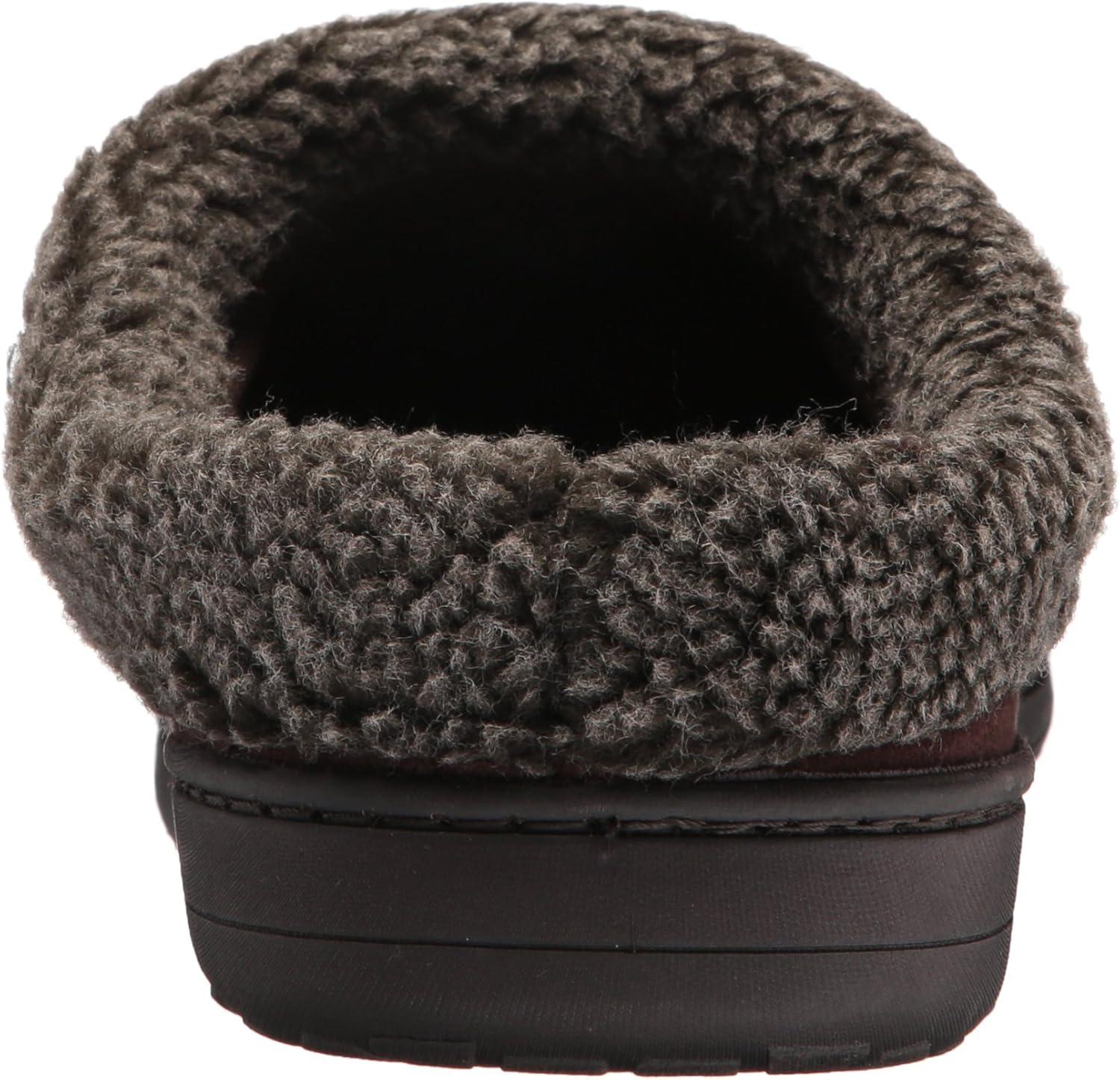 imageDearfoams Mens Clog wWhipstitch amp MF Coffee XLarge 1314 M US