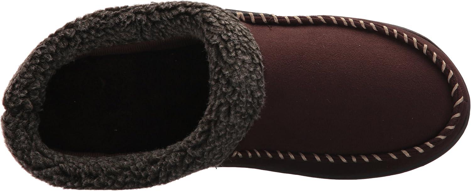 imageDearfoams Mens Clog wWhipstitch amp MF Coffee XLarge 1314 M US