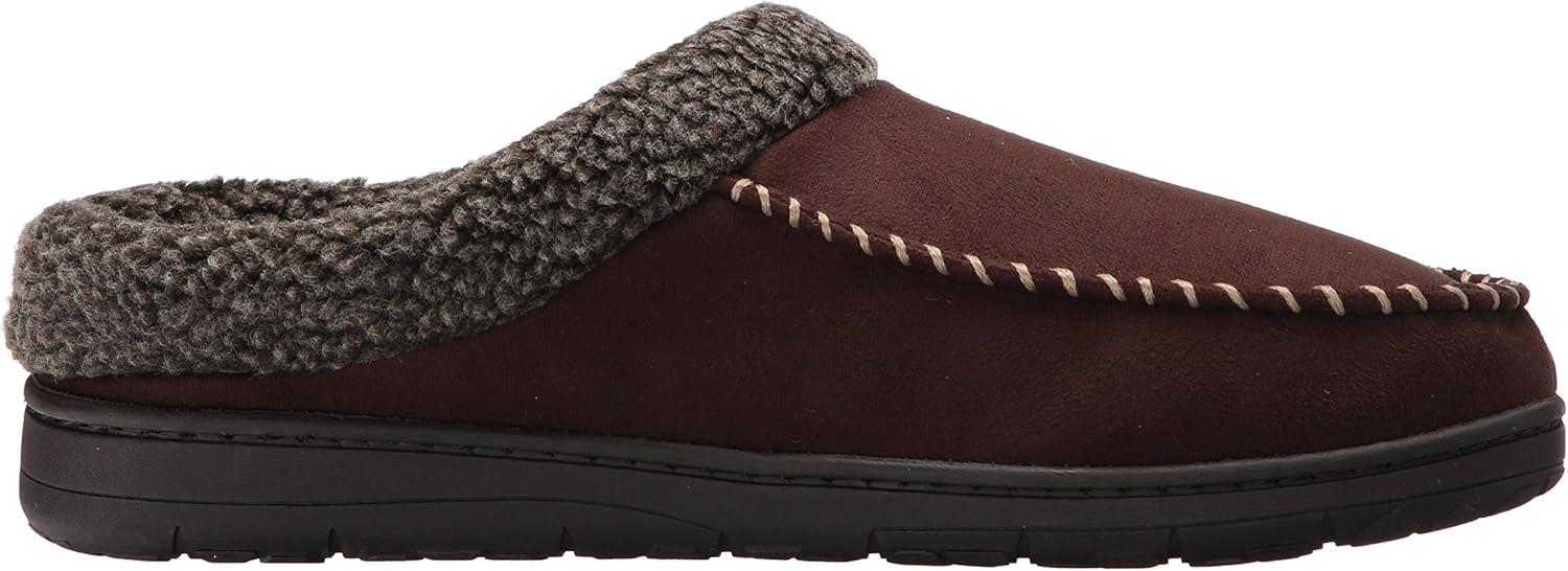 imageDearfoams Mens Clog wWhipstitch amp MF Coffee XLarge 1314 M US