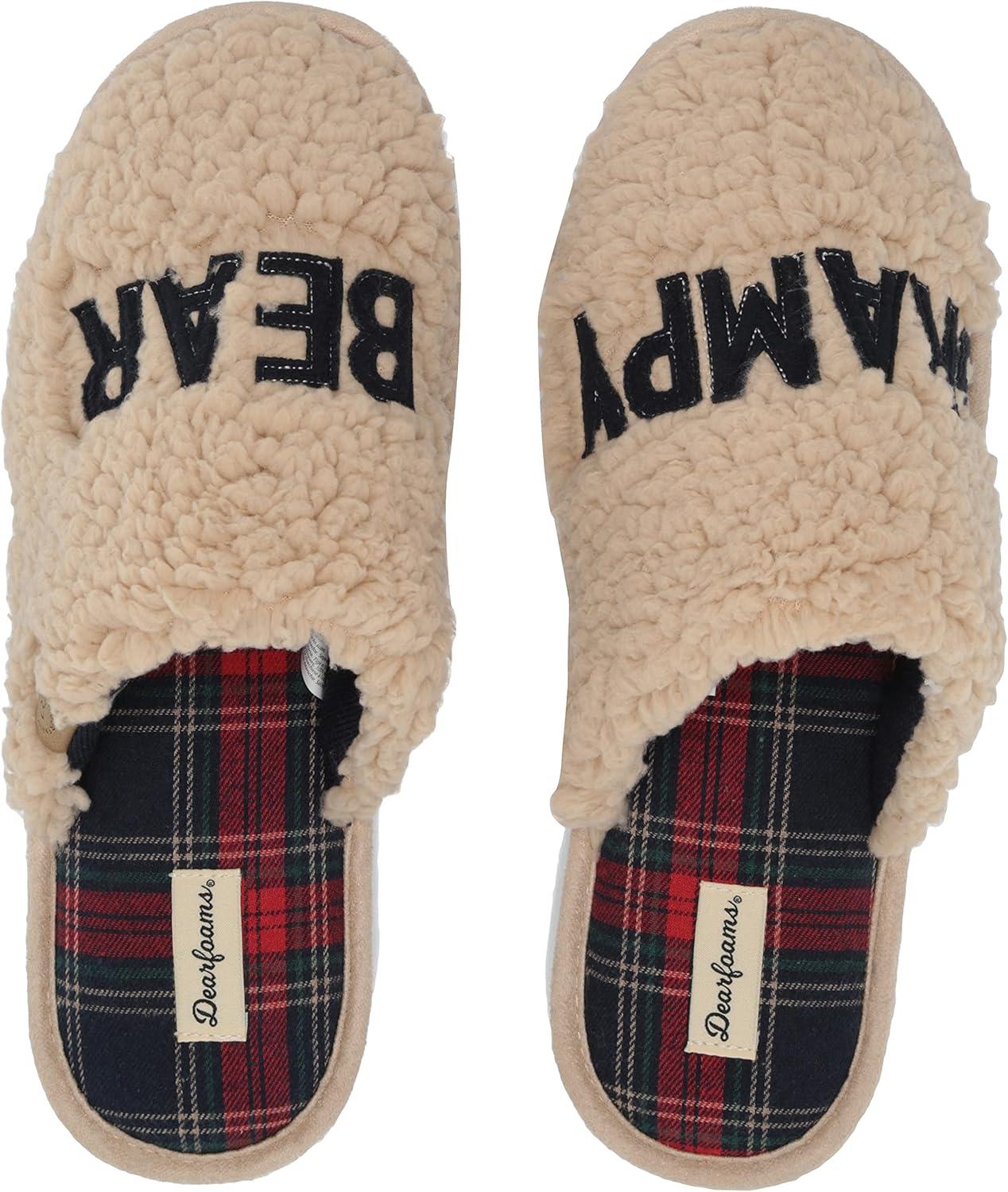 imageDearfoams Mens Grampy Bear SlipperCream