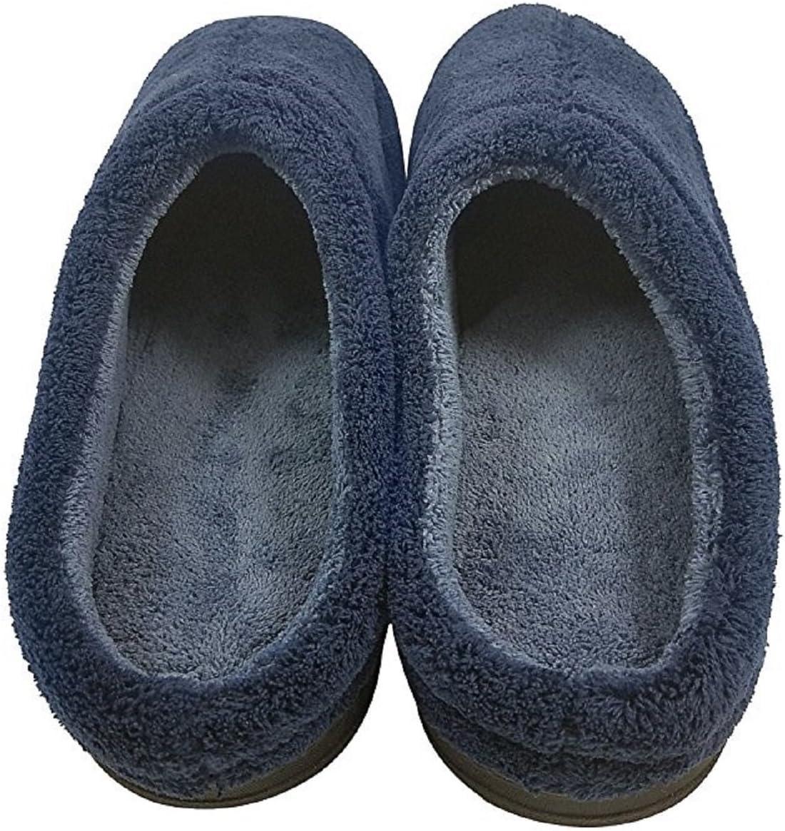 imageDearfoams Mens Microterry Clog SlipperNavy
