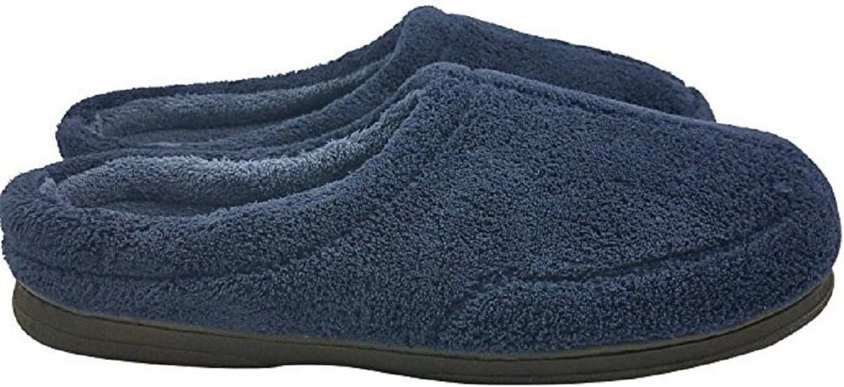 imageDearfoams Mens Microterry Clog SlipperNavy