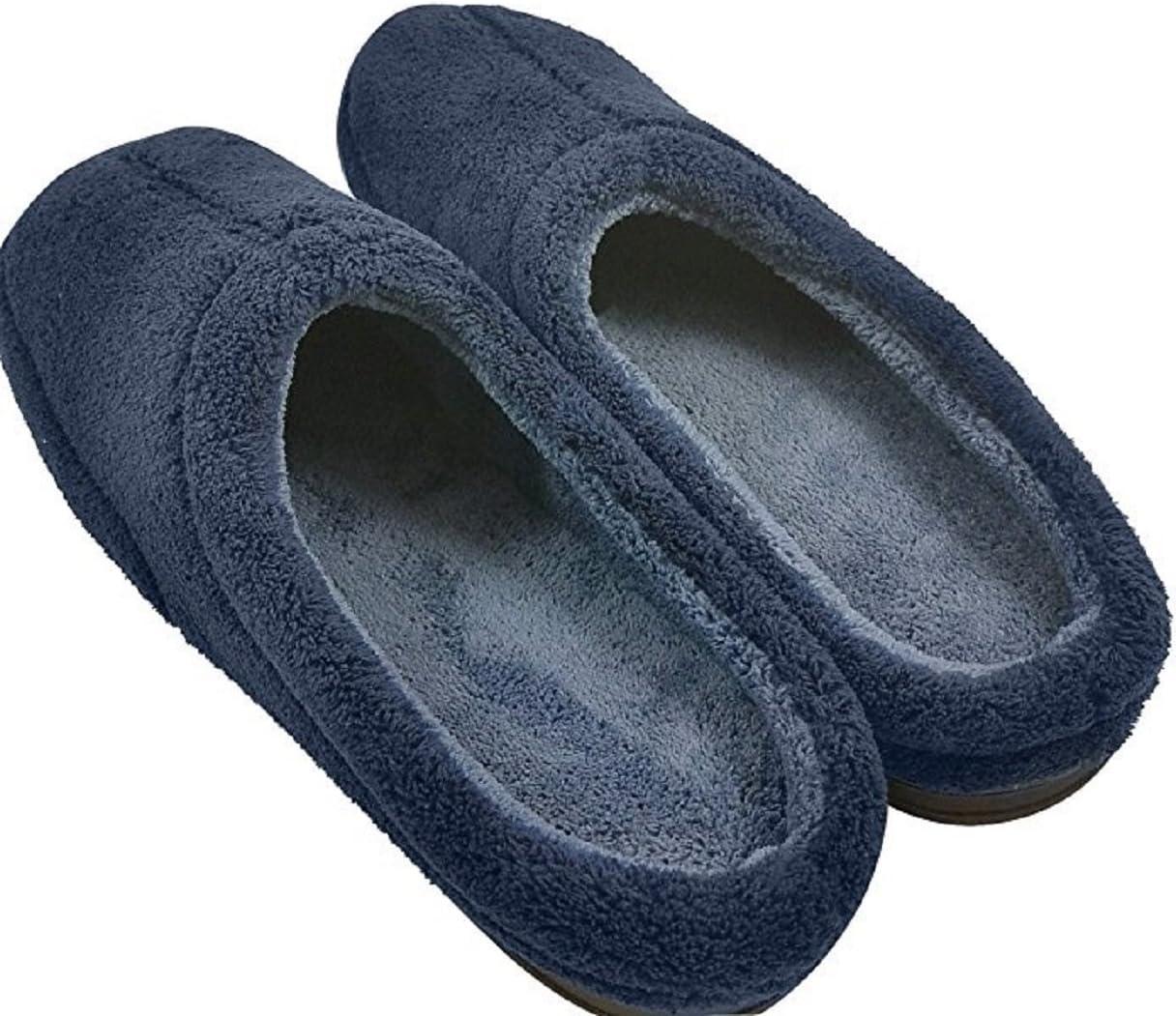 imageDearfoams Mens Microterry Clog SlipperNavy