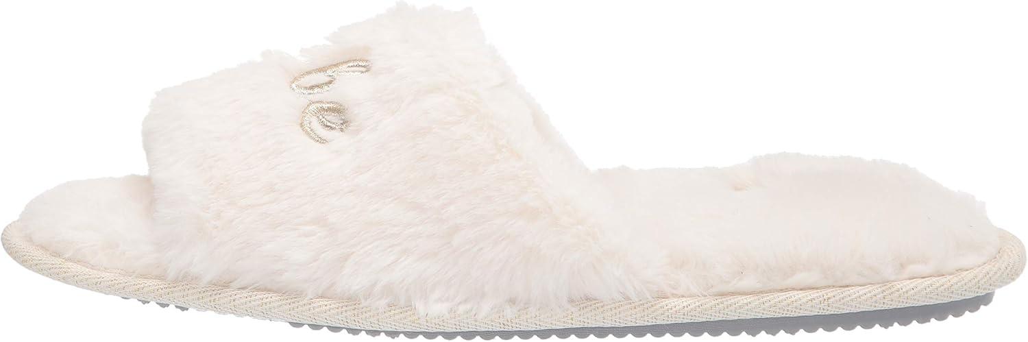 imageDearfoams Womens Giftable I Do amp I Do Crew Bride Slippers for Weddings and Bachelorette PartyWhite