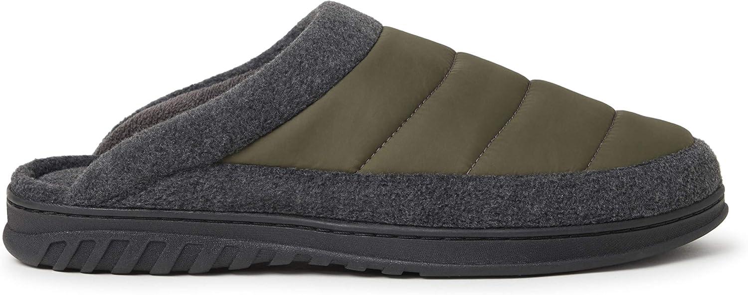 imageDearfoams Womens Ryan Quilted Nylon Clog SlipperLoden