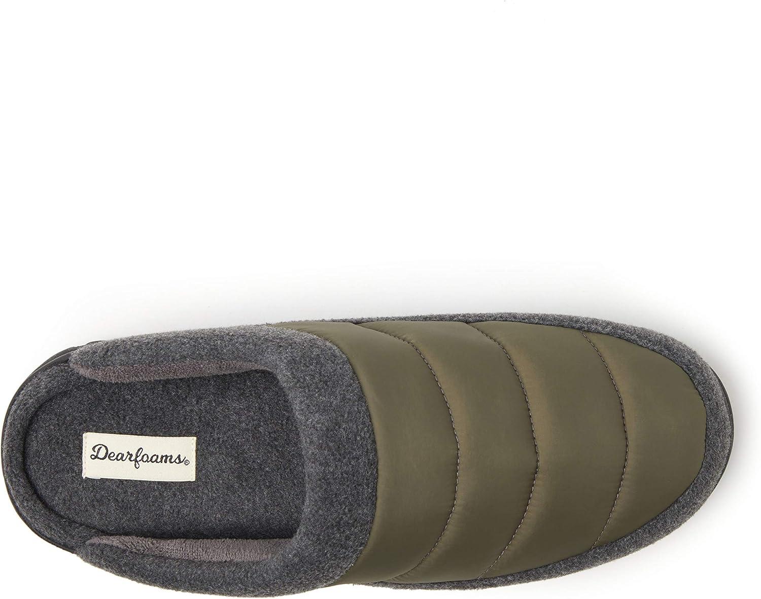 imageDearfoams Womens Ryan Quilted Nylon Clog SlipperLoden