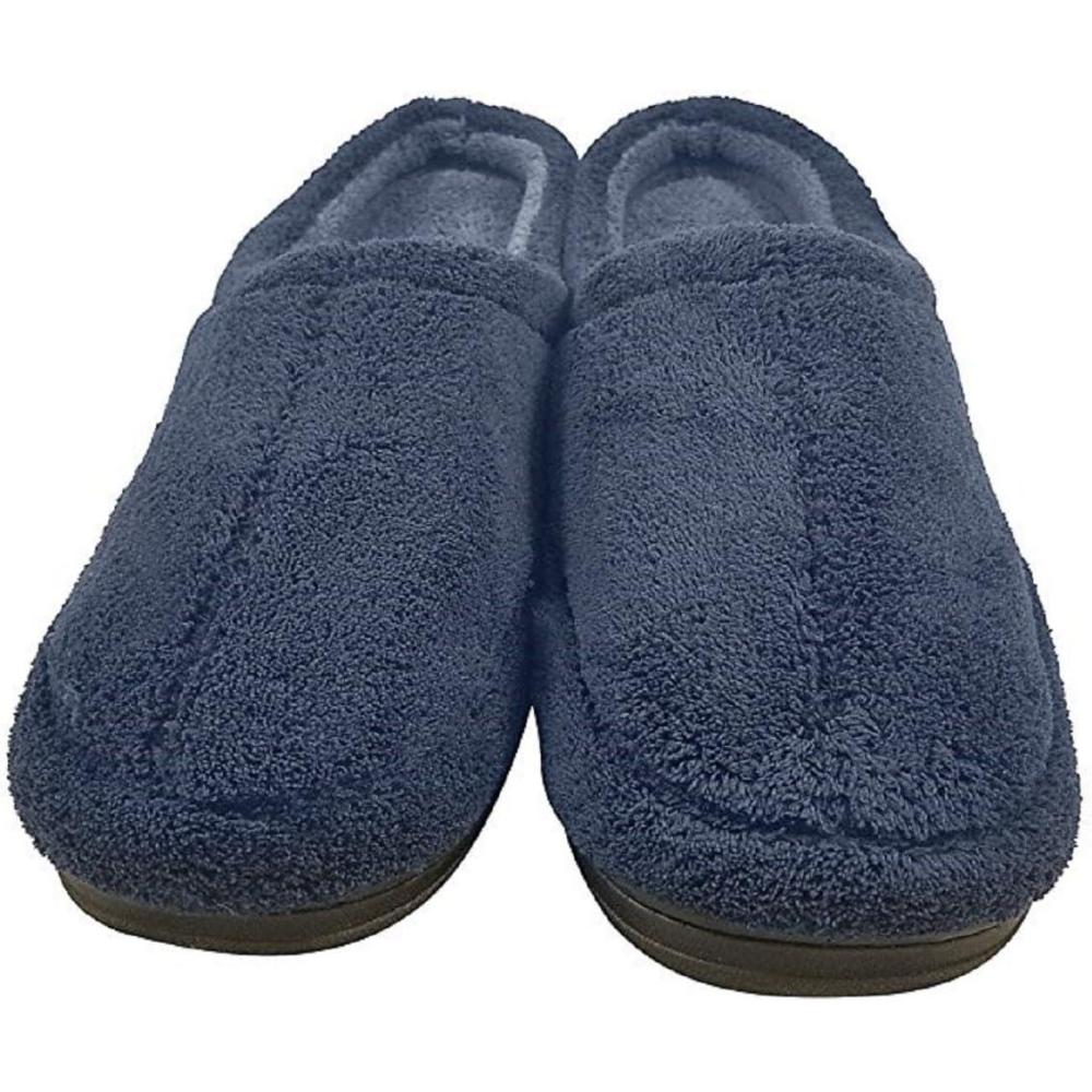 imageDearfoams Mens Microterry Clog SlipperNavy