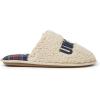 Dearfoams Men’s Grampy Bear Slipper(Cream)