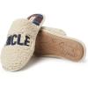 Dearfoams Men’s Grampy Bear Slipper(Cream)