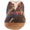 Dearfoams Men’s Original Nylon Warm Up Bootie Slipper(Brown Multi Sherpa)