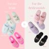 Dearfoams Women’s Giftable I Do & I Do Crew Bride Slippers for Weddings and Bachelorette Party(Hot Pink “Bride to Be”)