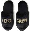 Dearfoams Women’s Giftable I Do & I Do Crew Bride Slippers for Weddings and Bachelorette Party(I Do Crew)