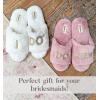 Dearfoams Women’s Giftable I Do & I Do Crew Bride Slippers for Weddings and Bachelorette Party(I Do Crew Pale Mauve)