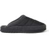 Dearfoams Women’s Ryan Quilted Nylon Clog Slipper(Black)