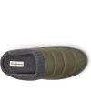 Dearfoams Women’s Ryan Quilted Nylon Clog Slipper(Loden)