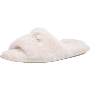 Dearfoams Women’s Giftable I Do & I Do Crew Bride Slippers for Weddings and Bachelorette Party(White)