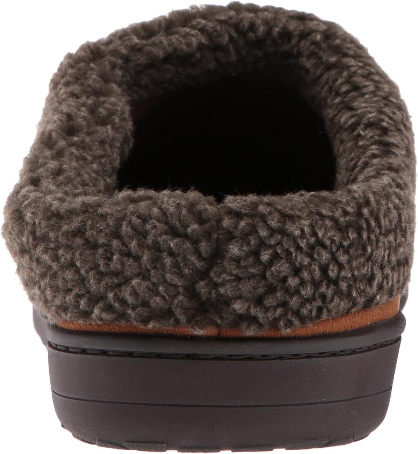 imageDearfoams Mens MFS Clog WWhipstitch amp Mf SlipperChestnut