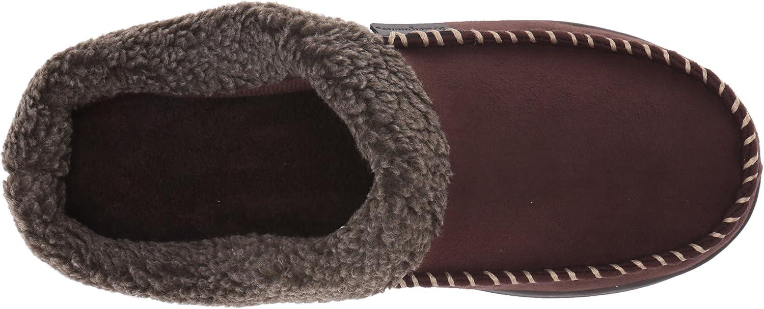 imageDearfoams Mens MFS Clog WWhipstitch amp Mf SlipperCoffee