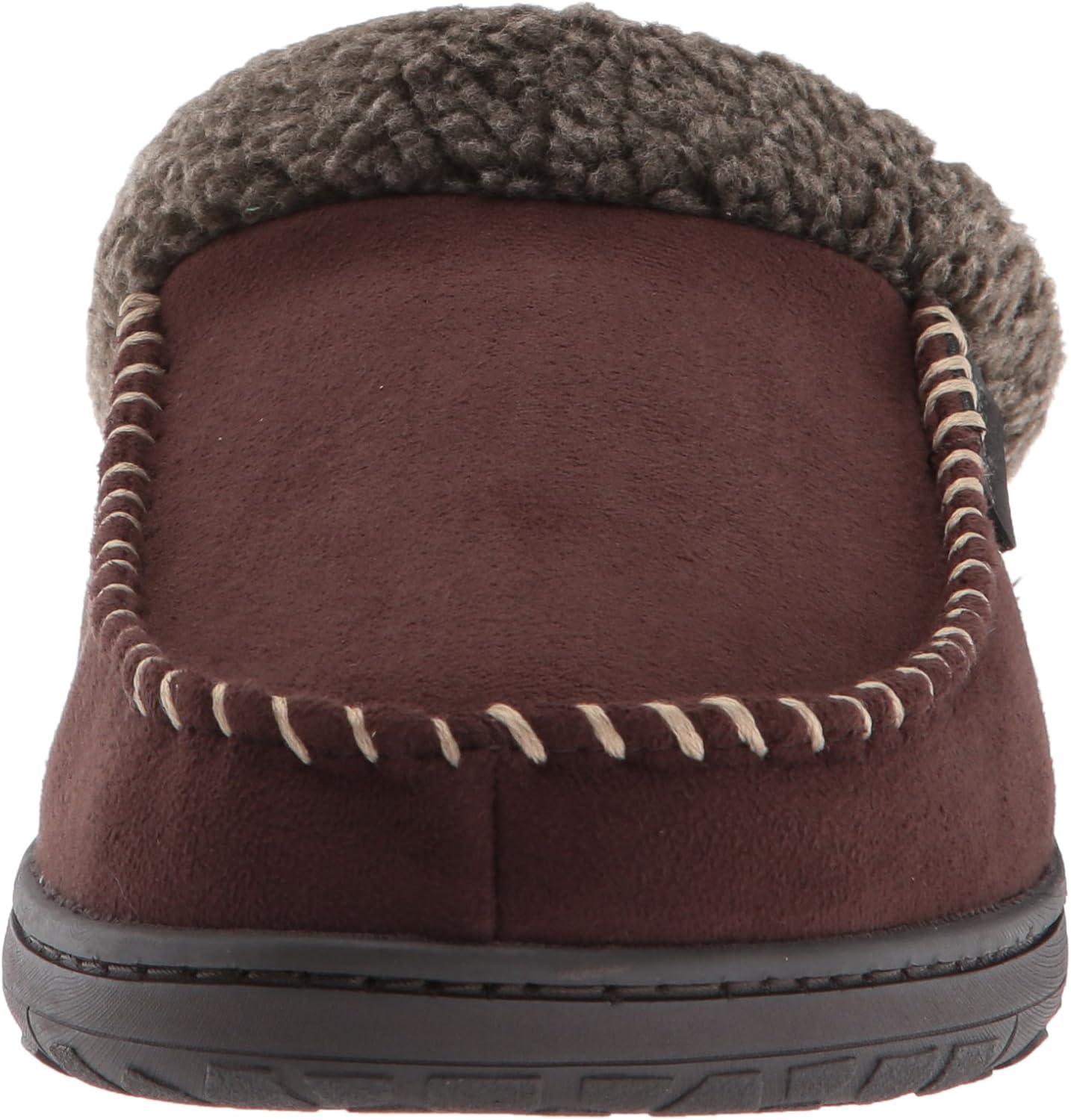 imageDearfoams Mens MFS Clog WWhipstitch amp Mf SlipperCoffee