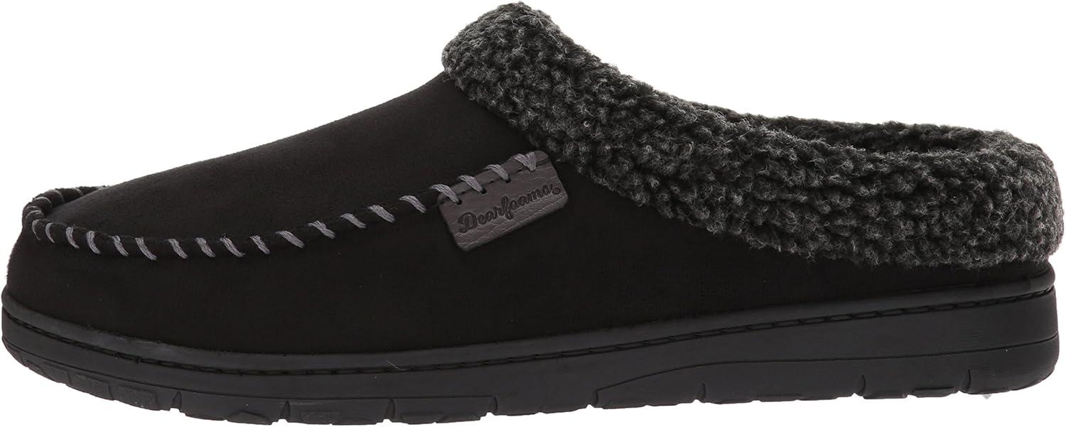 imageDearfoams Mens MFS Clog WWhipstitch amp MfBlack