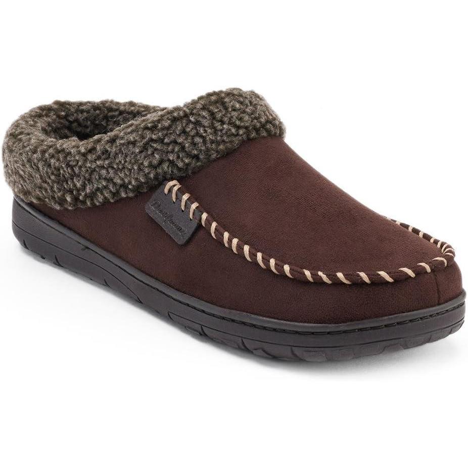 imageDearfoams Mens Memory Foam Slipper XLarge 1314 Coffee