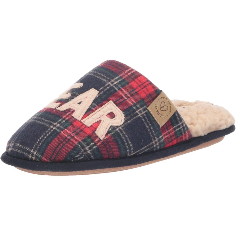imageDearfoams unisexadult mens Dearfoams Unisex Grand Bear SlipperNavy Blazer