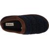 Dearfoams Men’s Asher Quilted Clog with Faux Leather Trim Slipper(Navy Blazer)
