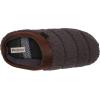 Dearfoams Men’s Asher Quilted Clog with Faux Leather Trim Slipper(Pavement)