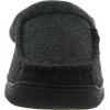 Dearfoams Men’s Memory Foam Slipper(Dark Black)