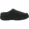 Dearfoams Men’s Memory Foam Slipper(Dark Black)