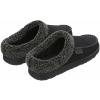 Dearfoams Men’s Memory Foam Slippers 11-12,Black,Large