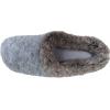 Dearfoams New Lady’s HEATTHERED Knit Clog Slipper(Grey)
